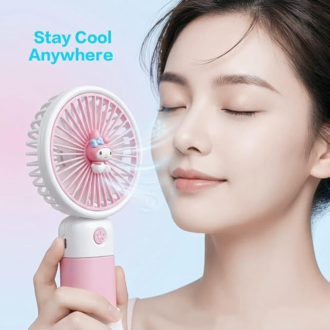 USB Rechargeable Mini Hand Fan Portable Cute Personal Cooling Fan