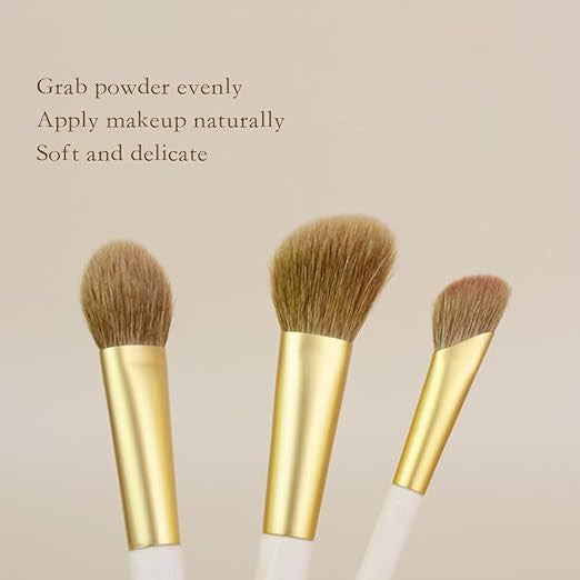 13 PCS Makeup Brush Set with Pouch | Professional Soft Cosmetic Brushes for Full Face & Eye Makeup