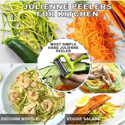 3 in 1 Stainless Steel Vegetable Peeler & Julienne Cutter