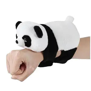 Cute Panda Slap Band Bracelet – Soft Plush Animal Snap Wrist Band Toy for Kids & Gifts