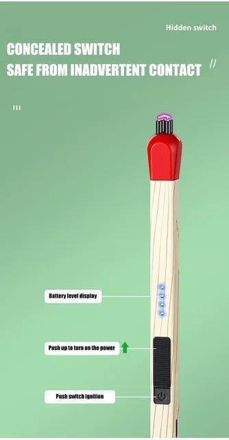 Rechargeable Match Stick Gas Lighter With USB Cable | Electric Kitchen Stove Lighter