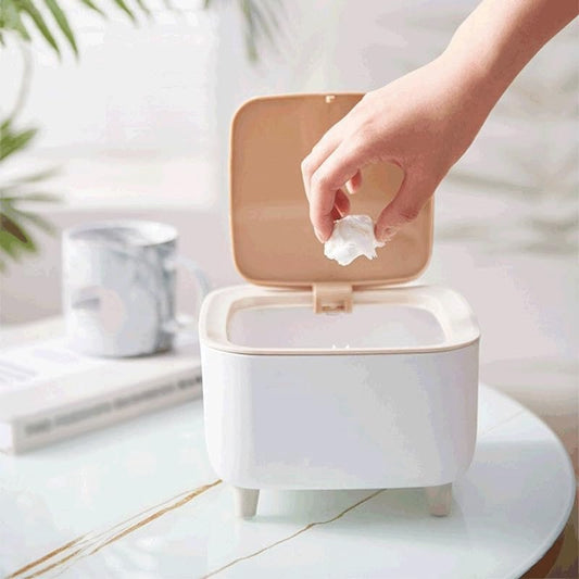 Desktop Dustbin – Compact & Stylish Desk Bin (Square)