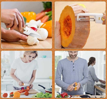 2 in 1 Multifunctional Stainless Steel Fruit Knife Peeler