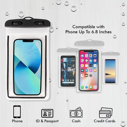 Waterproof Mobile Pouch Cover with Neck Strap for All Smartphones