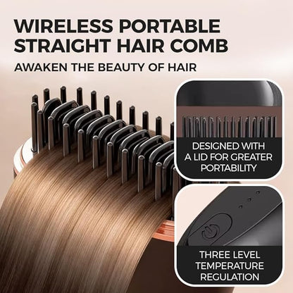 Portable Straight Hair Comb – Anti-Static Detangling Brush for Smooth & Frizz-Free Hair