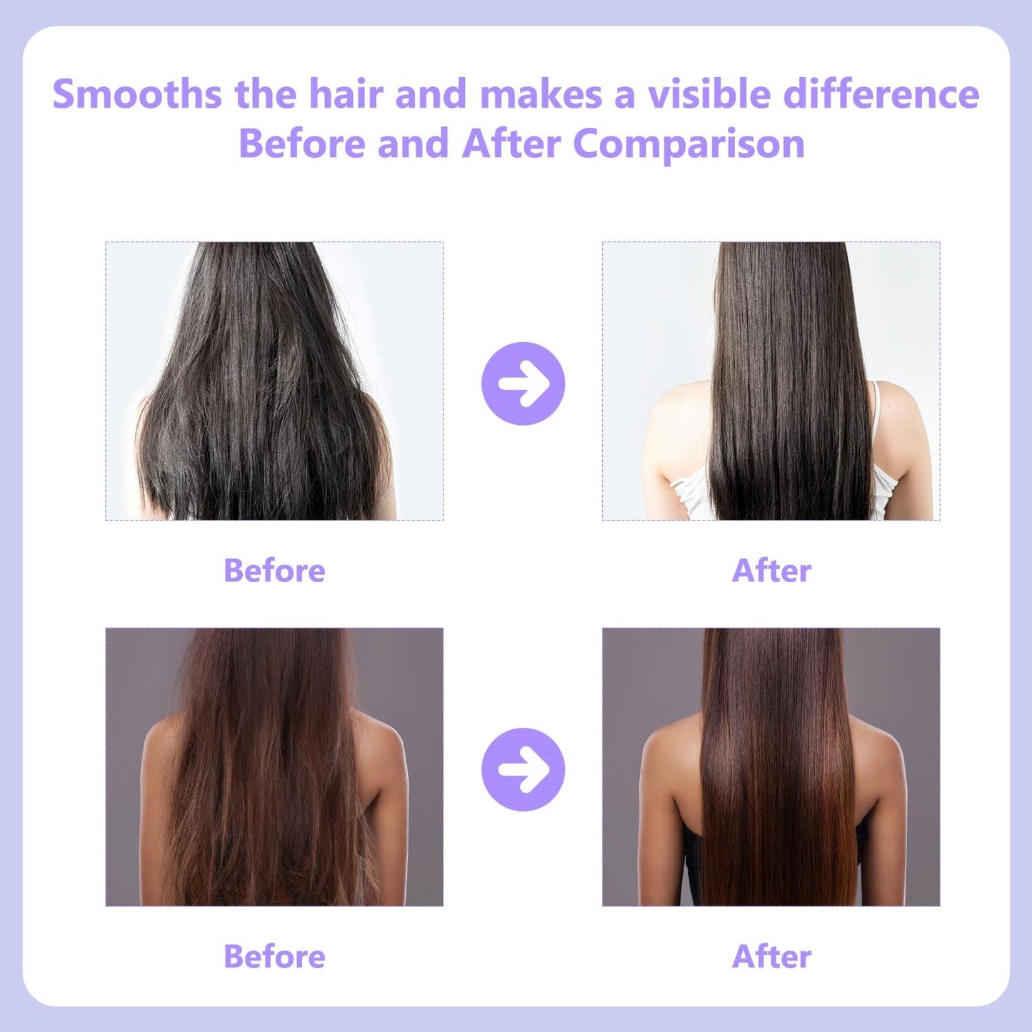 Rechargeable Wireless Mobile Hair Straightener Comb Brush
