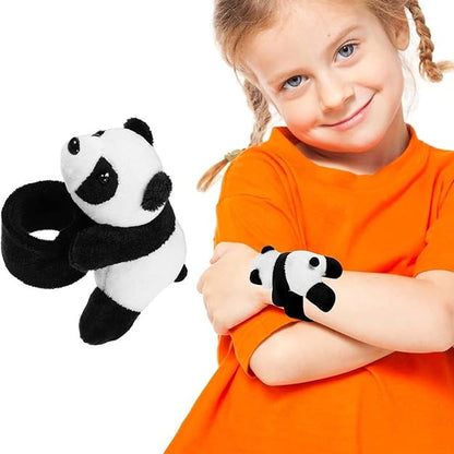 Cute Panda Slap Band Bracelet – Soft Plush Animal Snap Wrist Band Toy for Kids & Gifts