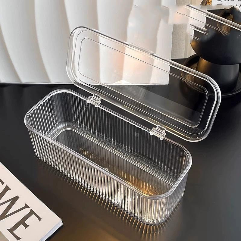 Acrylic Jewellery Box Set – Transparent Organizer Case for Rings, Earrings & Accessories