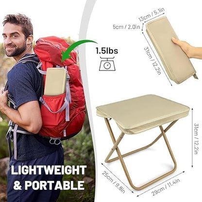 Portable Folding Stool Chair Heavy Duty for Home, Office & Outdoor