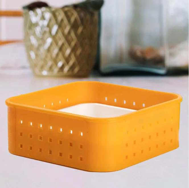 Paneer Maker Box with Strainer – Homemade Cheese Press Container for Kitchen