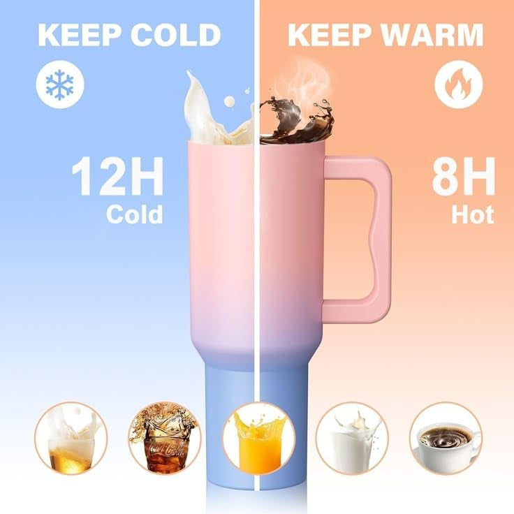 1200 ML HEAVY DUTY TUMBLER WITH STRAW