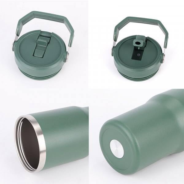 Vacuum Insulated Thermos Tumbler Bottle 900ML with Handle | Stainless Steel Travel Water Bottle