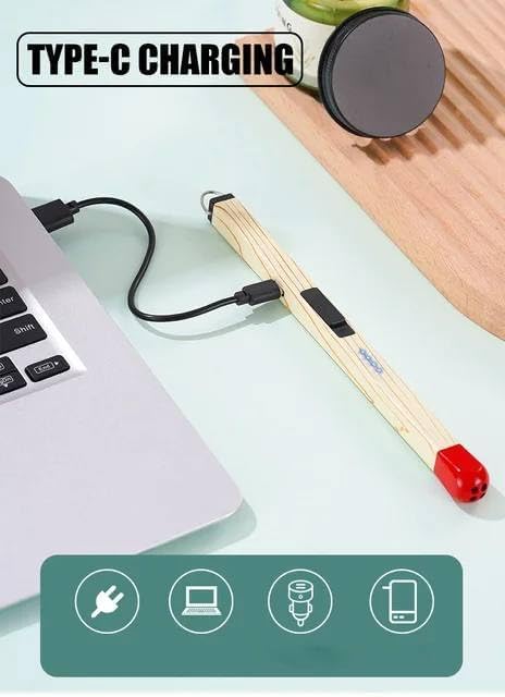 Rechargeable Match Stick Gas Lighter With USB Cable | Electric Kitchen Stove Lighter