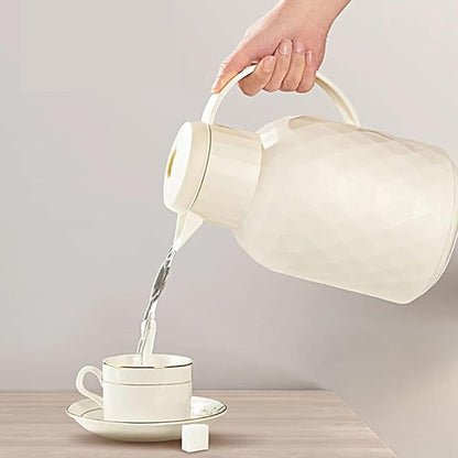 Thermal Hot Water Jug 1000ML | Insulated Coffee & Tea Carafe for Home, Office & Travel