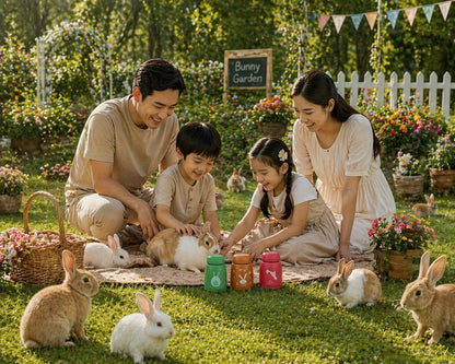 Cute Rabbit Stainless Steel Water Bottle for Kids 330Ml
