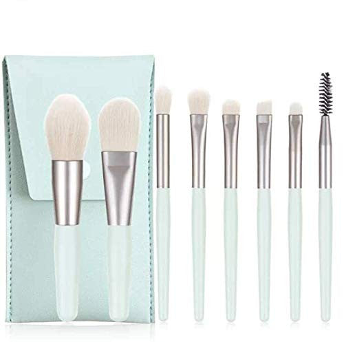 8 PCS Makeup Brush Set with Bag | Soft Professional Cosmetic Brushes for Face & Eye Makeup