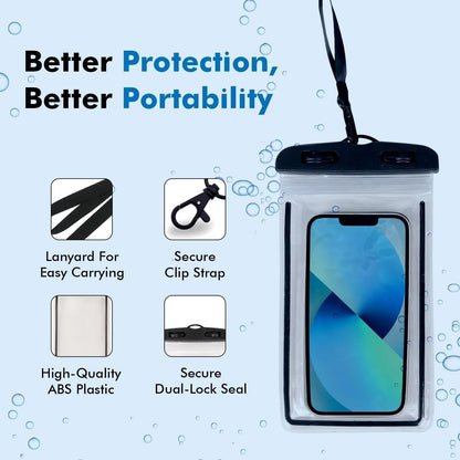 Waterproof Mobile Pouch Cover with Neck Strap for All Smartphones
