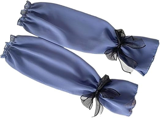 Sunproof Arm Sleeves with Bow for Women – UV Protection, Stretchable & Breathable (1 Pair)