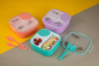 Lunch Box with Water Bottle & Spoon | Leakproof Food Container for Office & School