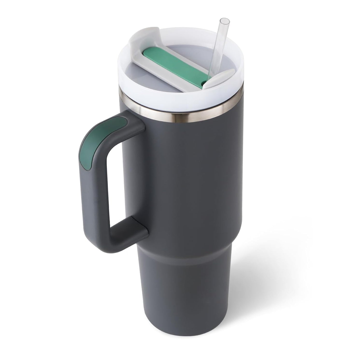 1200ML Stainless Steel Insulated Tumbler Cup with Handle and Straw