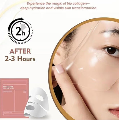 Bio-Collagen Real Deep Mask – Korean Glass Skin Hydrating Hydrogel Face Mask (Pack of 1)