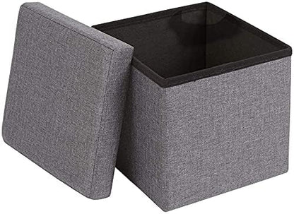 Multipurpose Storage Stool / Foldable Storage Ottoman (30×30 cm)