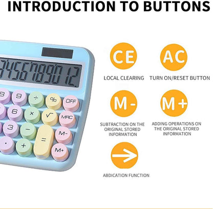 Big Creative Colorful Desktop Calculator with Large Display