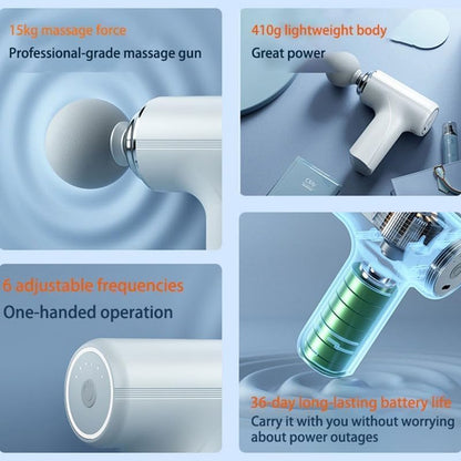 Mini Body Massage Gun | Deep Tissue Muscle Relaxation Massager with 4 Attachments