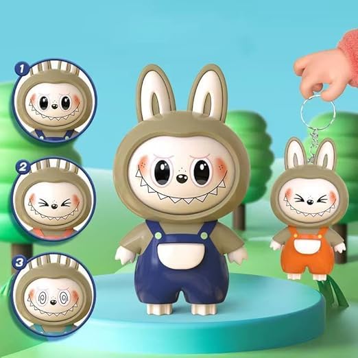 Labubu Face Changing Keychain