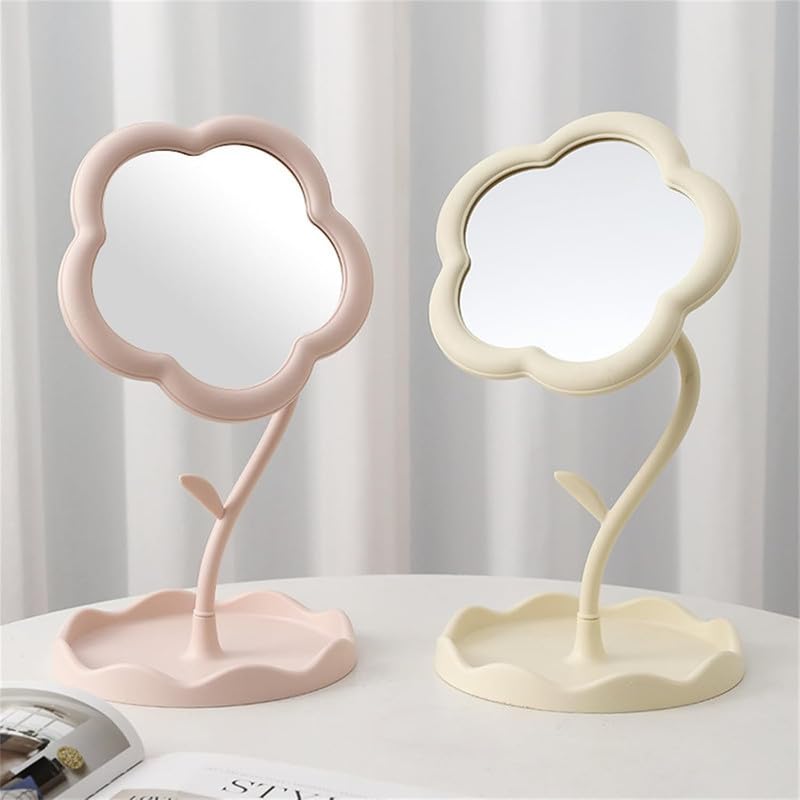Flower Shaped Makeup Mirror for Dressing Table