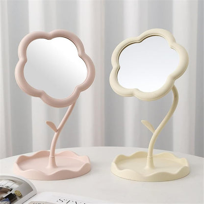 Flower Shaped Makeup Mirror for Dressing Table