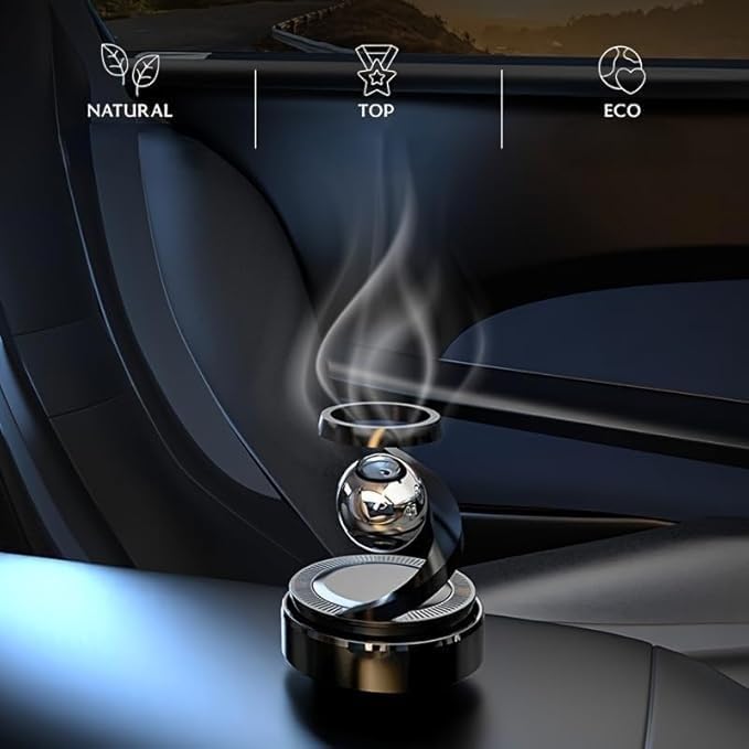 Solar Rotating Car Air Freshener & Aromatherapy Diffuser