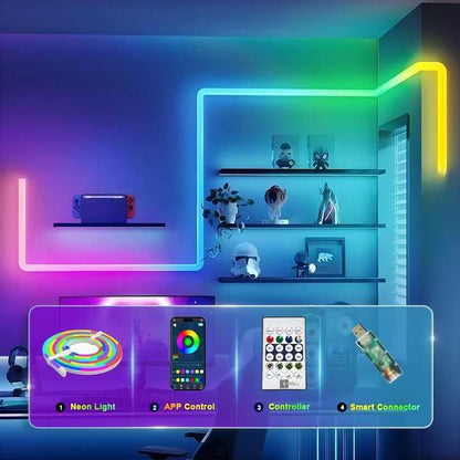 RGB Neon LED Strip Light with App Control 5 Meter