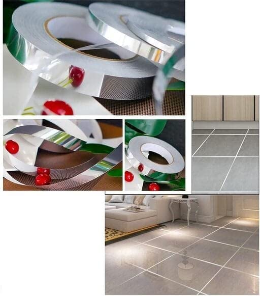 Silver Decorative Tape , For Floor, Wall, Metal(1CM x 50METER)