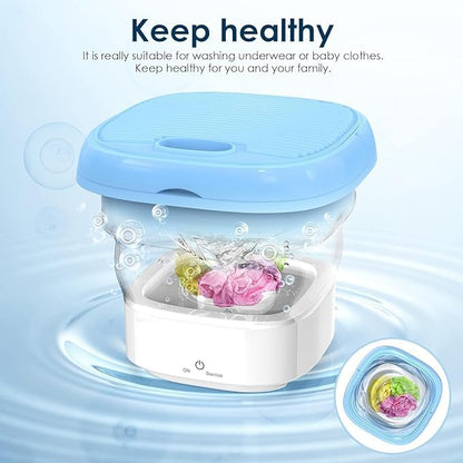 Mini Folding Washing Machine – Compact & Portable Laundry Washer
