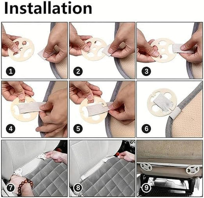 Car Seat Soft Cushion – Comfortable Quilted Seat Pad with Pocket for Driving & Travel
