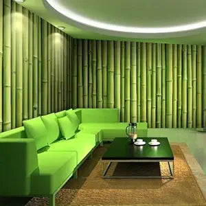 New PVC Self-Adhesive Wallpaper DIY Wall Stickers (45 x 500 cm) (Green Bamboo)