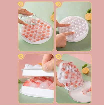 Round Ice Ball Tray – Silicone Ice Cube & Lollipop Mold for Juice, Whisky, Chocolate & Multipurpose Use