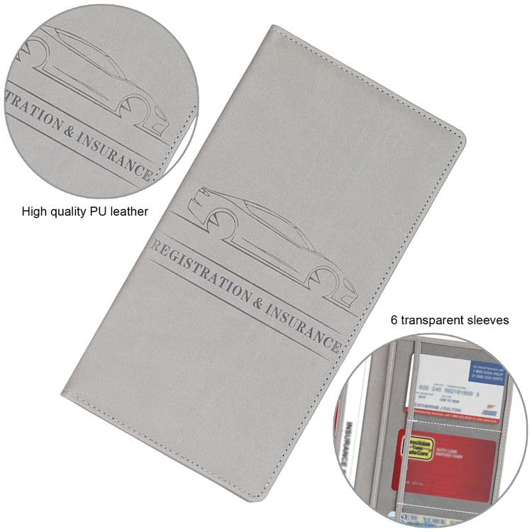 Premium Car Document Holder | RC Book, Insurance & Driving License Wallet Organizer