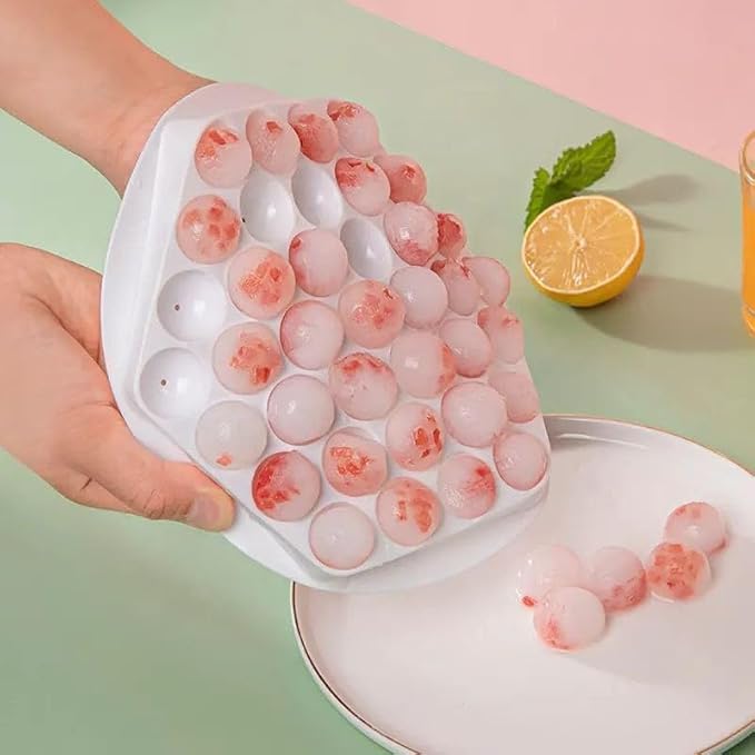 Round Ice Ball Tray – Silicone Ice Cube & Lollipop Mold for Juice, Whisky, Chocolate & Multipurpose Use