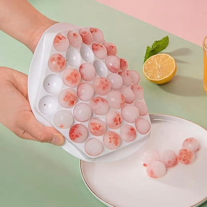 Round Ice Ball Tray – Silicone Ice Cube & Lollipop Mold for Juice, Whisky, Chocolate & Multipurpose Use