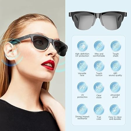 Wireless Bluetooth Glasses, sunglass, goggles