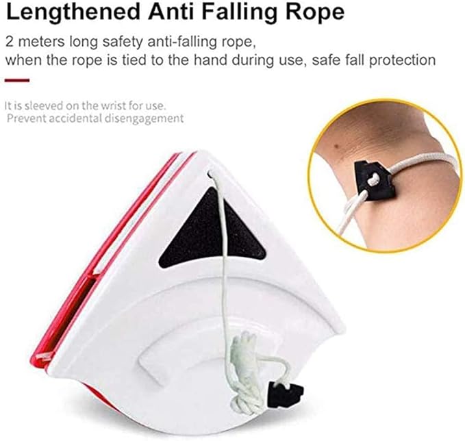 Triangle Magnetic Glass Cleaner | Double Sided Window & Glass Cleaning Tool | High Rise Window Cleaner