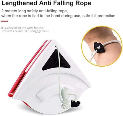 Triangle Magnetic Glass Cleaner | Double Sided Window & Glass Cleaning Tool | High Rise Window Cleaner