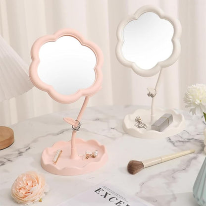 Flower Shaped Makeup Mirror for Dressing Table