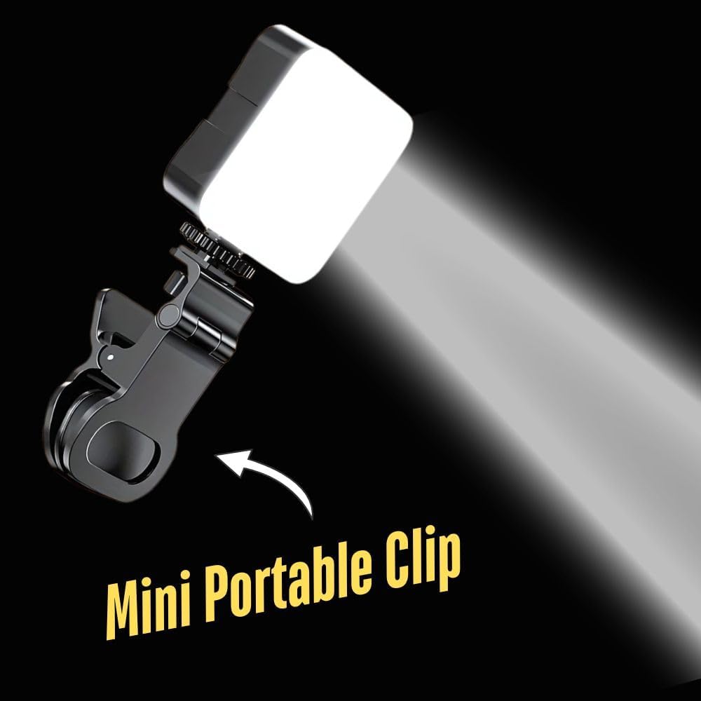 LED Pocket Video Mobile Light RGB | Rechargeable Mini LED Camera Light for Video & Photography