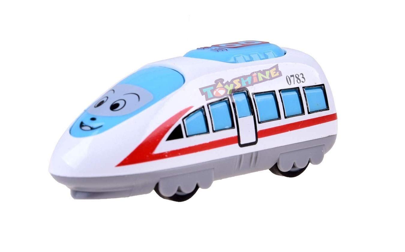 6 Pcs Metal Cartoon Vehicle Toy Set – Mini Bus, Train, Car, Plane & Boat for Kids
