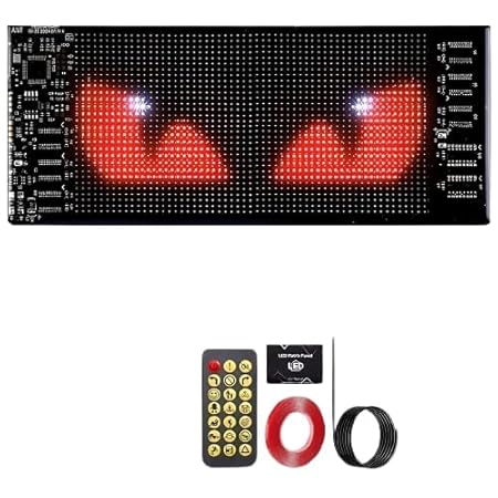 Smart RGB LED Matrix Display Panel with Bluetooth App & Remote Control