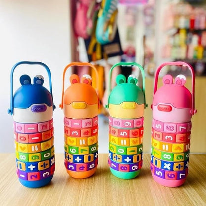 Math Water Bottle for Kids | Educational Number Learning Bottle | BPA Free Leakproof