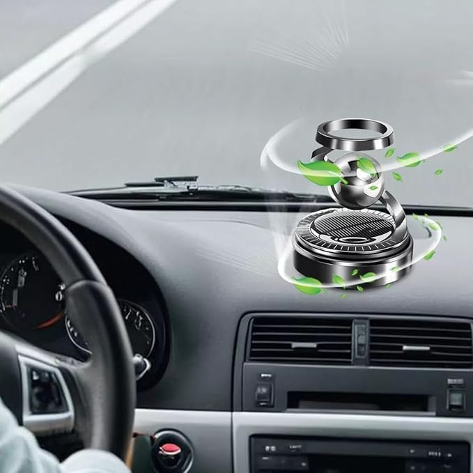 Solar Rotating Car Air Freshener & Aromatherapy Diffuser